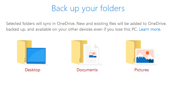 Kopia zapasowa folderów komputera - OneDrive
