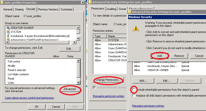 Przygotowanie do migracji do domeny Active Directory