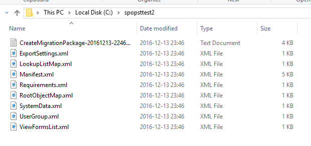 Create Migration Package