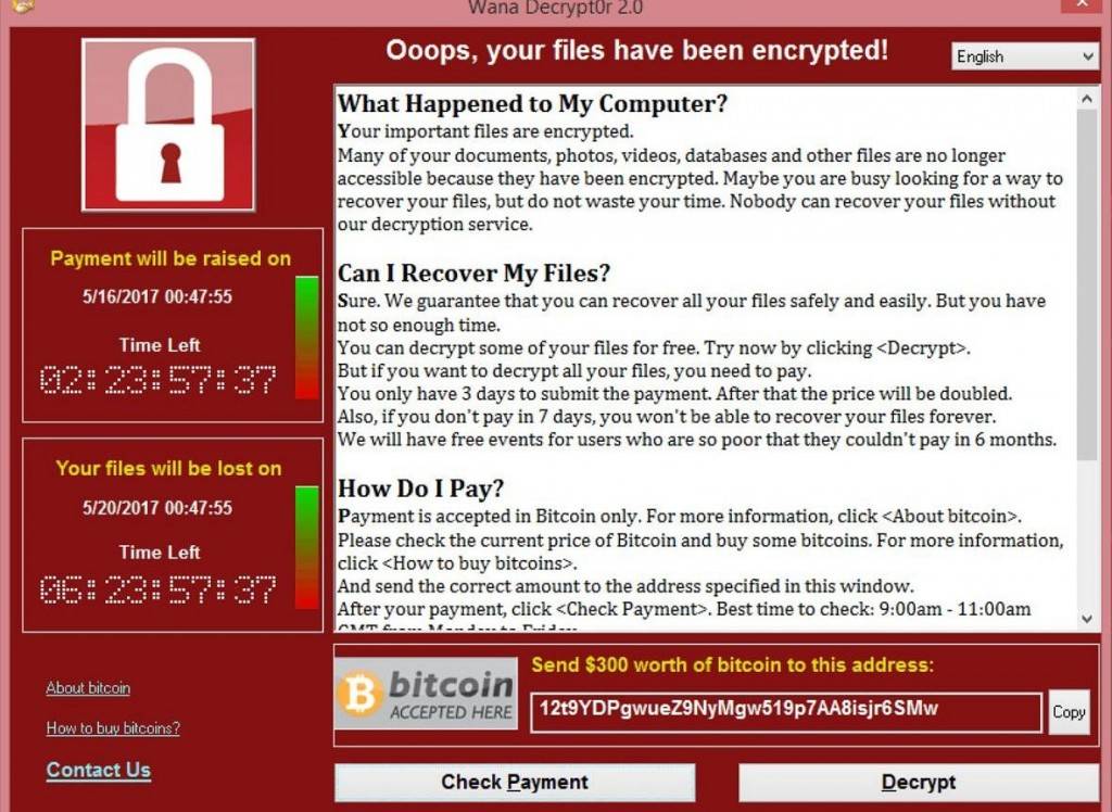 cyberatak ransomware WannaCry