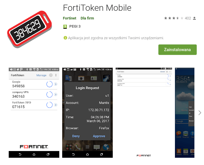FortiToken Mobile