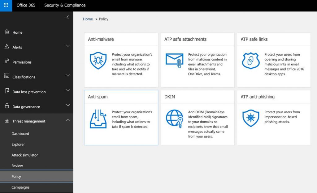 panel administracyjny Microsoft 365