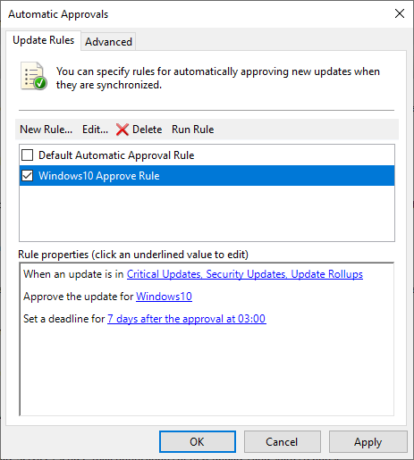Automatic Approvals
